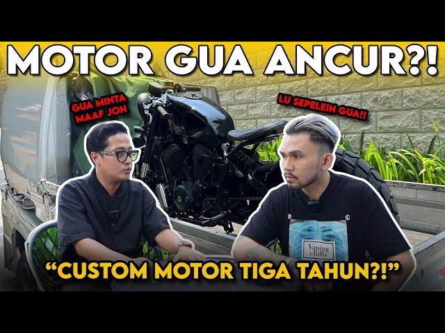 KACAU, CUSTOM MOTOR TIGA TAHUN GAK BERES⁉️ RAINBOW MOTOBUILDER SAYA KECEWA‼️