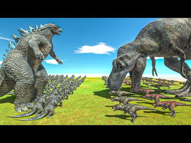 Growing Godzilla VS T Rex Size Comparison Godzilla Battle Simulator