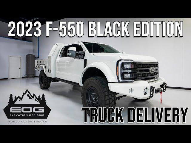 2023 F-550 Black Edition with Bowen Customs Camper Bed - Truck Delivery