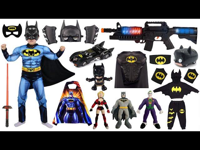 Batman Toys Collection Unboxing Review- Action figures，Clown，Cloak，Mask，Chariots，gloves，Laser sword