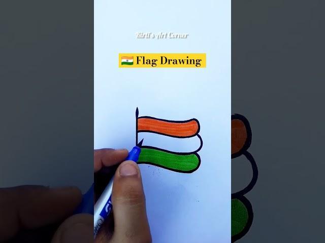 India Flag Drawing#trendingshorts #art#independencedayflag #flagdesign#viralshort#drawing#flag