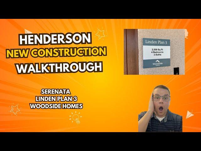  New Henderson Homes for Sale, Tour Woodside Homes Linden Plan 3 Floor Plan at Serenata