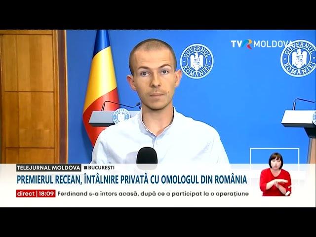 Dorin Recean, premierul Republicii Moldova, vizită la Bucureşti