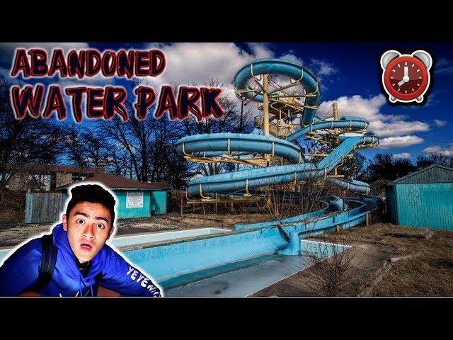 24 HOUR OVERNIGHT CHALLENGE IN ABANDONED WATER PARK!