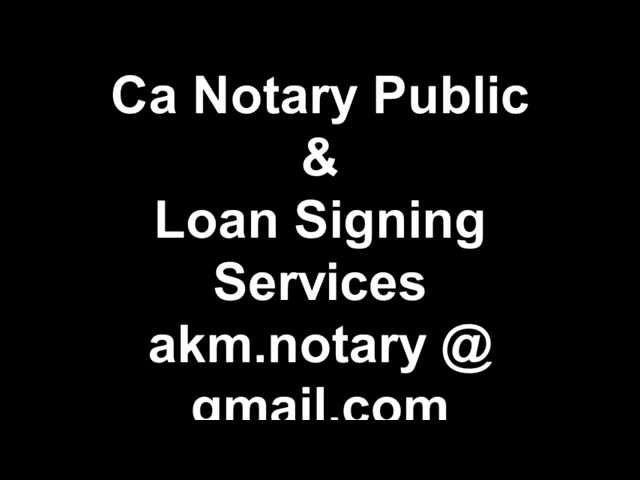 Mobile Notary Public in the Bay Area? Call Anna (510) 499-2513