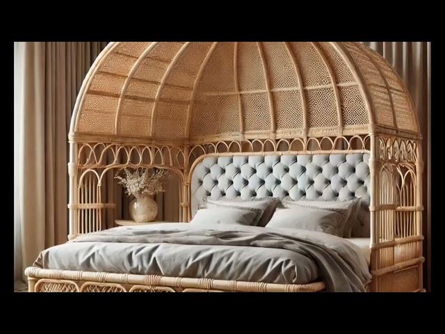 "Stylish Cane Furniture Bed | Elegant and Comfortable Design for Your Home" | videos