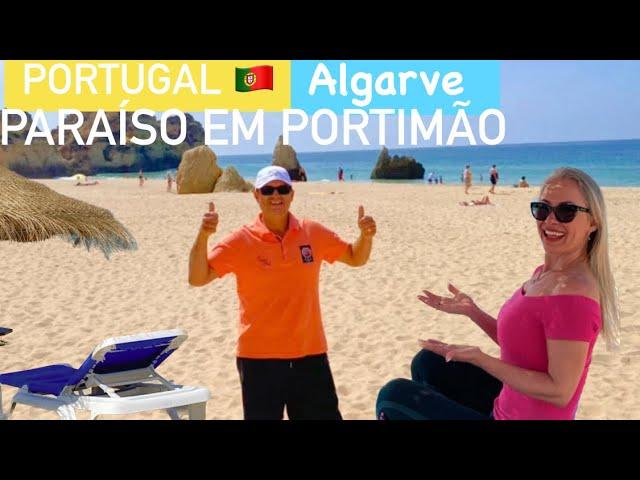 Olha Que Paraíso essa Praia no Algarve - Portimão  Portugal  | Verão na Europa?