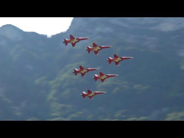 Patrouille Suisse flying Display Mollis Zigermeet 2019 AirShow