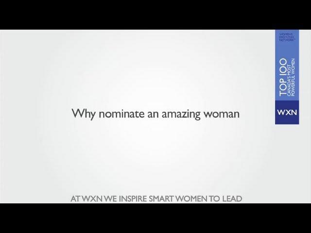 Why nominate an amazing woman?