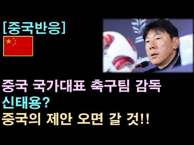 [중국반응] 중국 국가대표 축구팀 감독에 신태용?