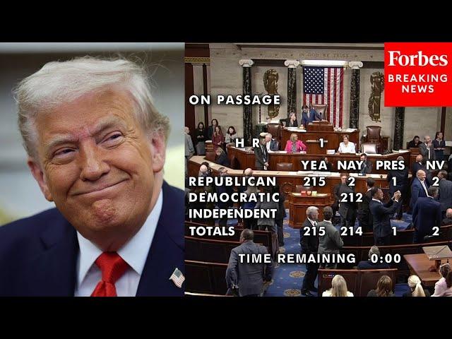 JUST IN: The House Passes Trump's Big Beautiful Bill, A Major Victory For Republicans