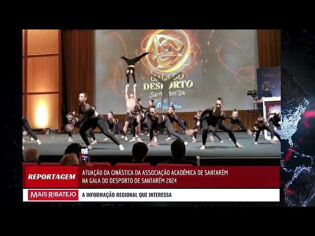 Atuação da ginástica acrobática da Académica de Santarém na Gala do Desporto 2024