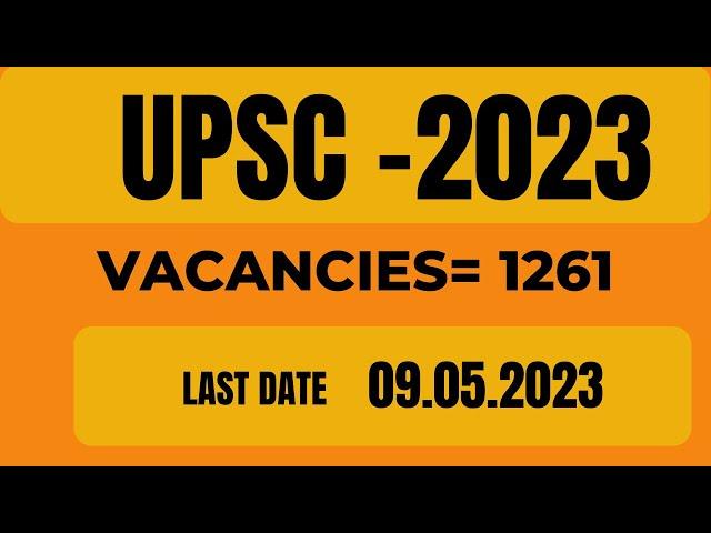 UPSC NOTIFICATION | COMBINED MEDICAL SERVICES EXAMINATION 2023