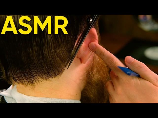 Scissors Only Haircut for a King!  ASMR BARBER