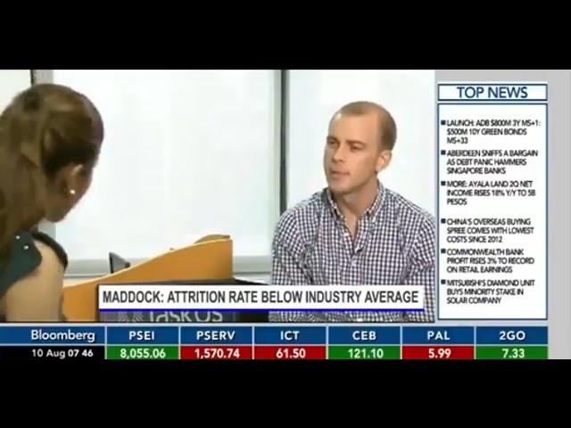 Bryce Maddock Interview with Bloomberg TV Philippines