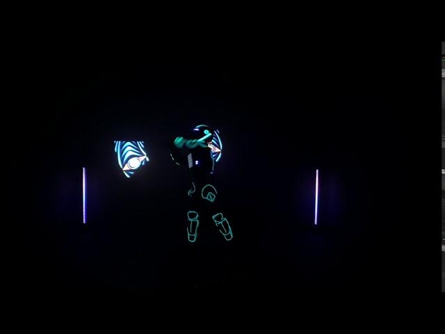 Light man live and virtual act