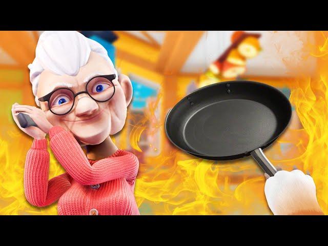 I Set Granny on FIRE in I Am Cat VR!