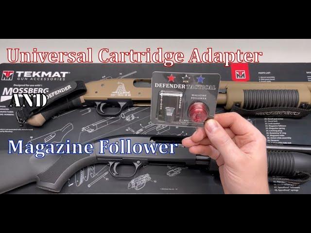 Defender Tactical Cartridge Adapter and Mag Follower Install for 12 -gauge Mossberg Pump Shotguns