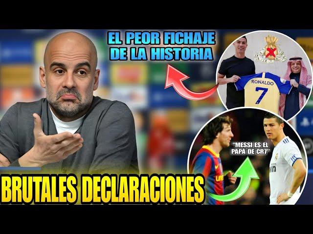  GUARDIOLA DESTROZA la comparativa MESSI vs CR7  Cristiano Ronaldo el peor fichaje de la historia