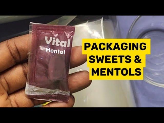 Packaging sweets and mentols