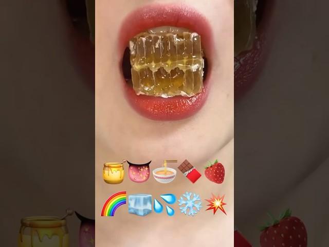 asmr EMOJI FOOD eating sounds(sped up)