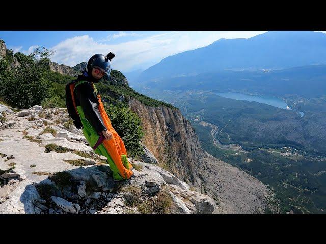 Wingsuit BASE Shredding at Brento