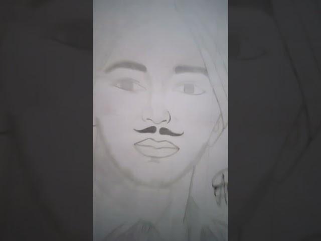 I try to draw bhagat Singh #punjab