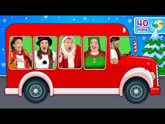 Wheels on the Bus Christmas  and More Nursery Rhymes (40mins compilation)