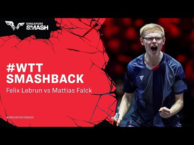 Felix Lebrun vs Mattias Falck | #WTTSmashback | Singapore Smash 2024