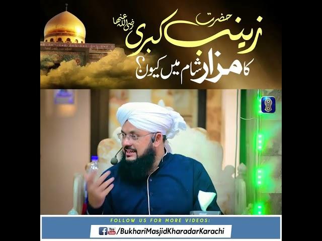 Syeda Zainab Bint Ali Ka Mazar Sham Me Kuo? @allamakhadimhussainrizvi3600