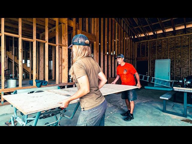 Video #21 - DONE! ALL Walls are UP On Our Modern Barndomonium - PLUS Bathroom Design SNEAK PEAK