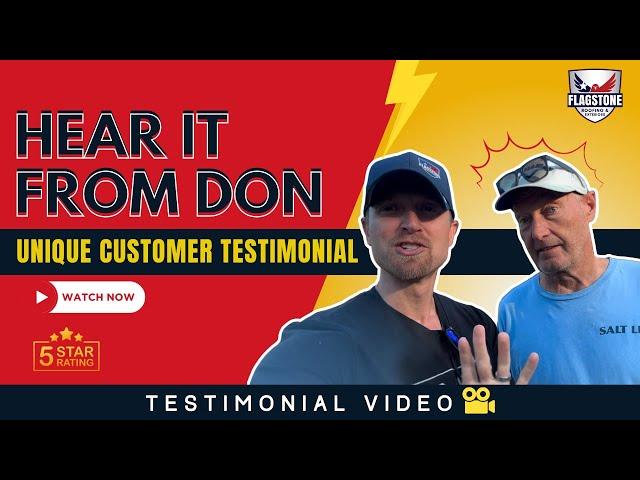 Hear It From Don: Unveiling a Unique Customer Testimonial at Flagstone Roofing! #homeowner #roofing