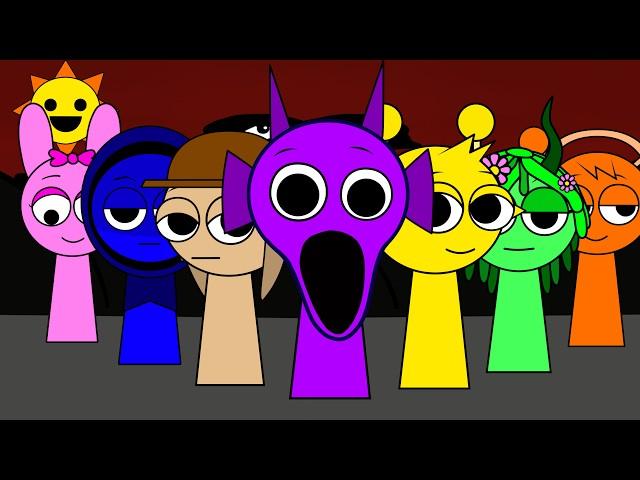 INCREDIBOX SPRUNKI SAD STORY! | HALLOWEEN STORY | FNF Goodbye World