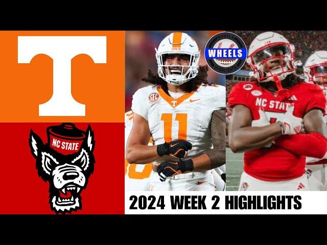 #14 Tennessee vs #24 NC State | Full Game Highlights | 2024 College Football Highlights