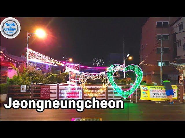 Seoul,Korea-Walking around Jeongneungcheon/4K