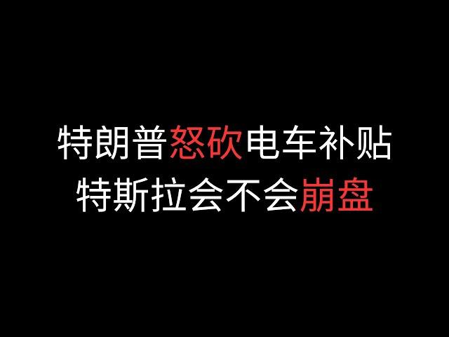 特朗普怒砍电车补贴 特斯拉会不会崩盘