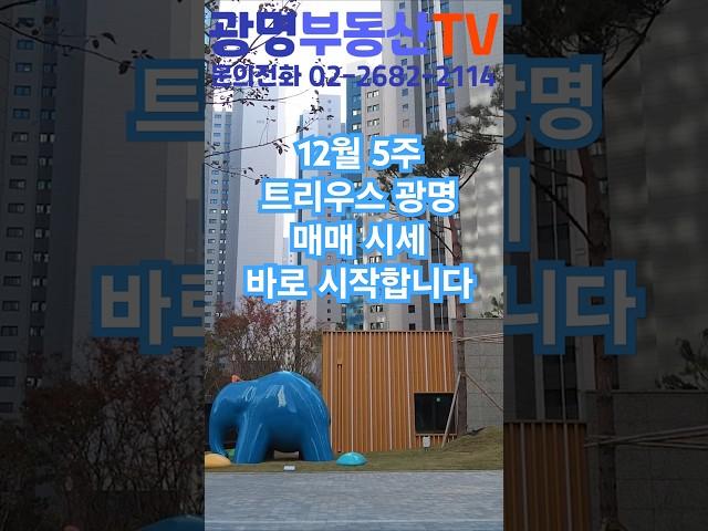 트리우스 광명 매매 시세 12월5주 광명뉴타운 2구역 아파트 뉴타운현대부동산 #광명뉴타운 #광명아파트 #트리우스광명 #광명재개발 #광명사거리역 #광명시장