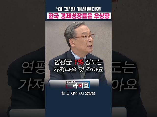 한국 경제성장률이 연평균 1% 상승하려면... (신세돈) | 저녁7시 인포맥스라이브