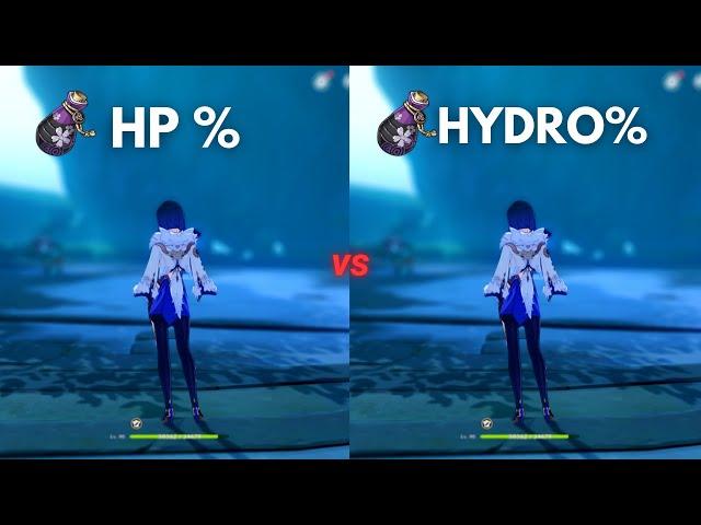 F2P : Yelan HP% vs Hydro% Goblet!! Best Build for Yelan?? [ Genshin Impact ]