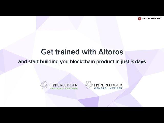 Altoros - Hyperledger Training Partner