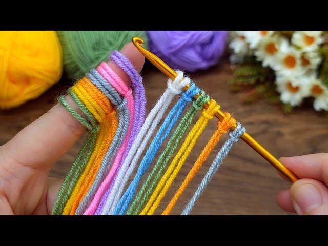 Wow! brilliant idea !! You will love what I made with colorful wool yarns! let's watch #crochet