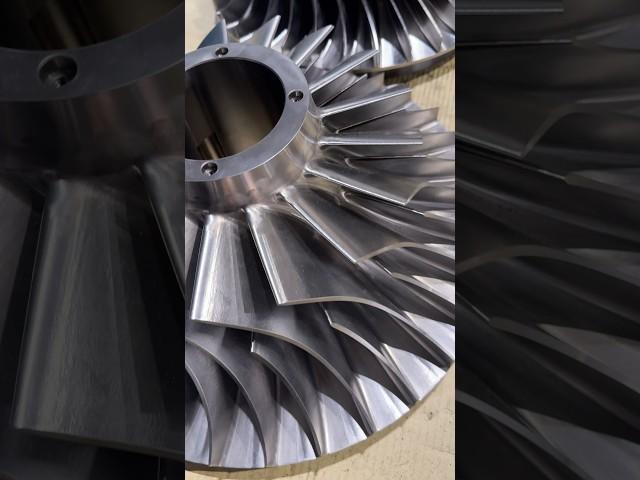 Направляющие аппарата центробежного колеса, титан вт 3 #titan #5axis #cnc #jobshop #manufacturing