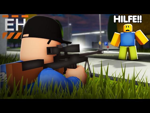 Wie viele NOOBS kann ich mit SNIPER vom DACH erledigen? (Roblox)