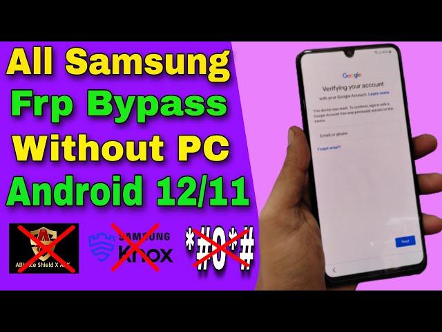 Fix *#0*# Not Working ! All Samsung Frp Bypass/Remove Google Account Lock Android 12/11 | Without PC