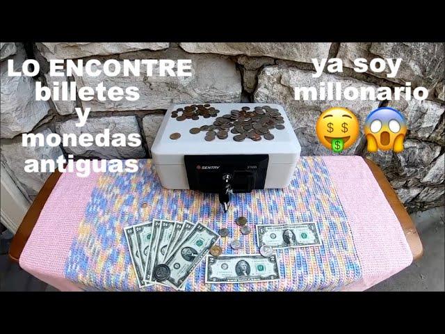  MONEDAS y BILLETES TENIA el  MALETIN / LO QUE TIRAN EN USA LOS MILLONARIOS /VENTA DE GARAGE EN USA