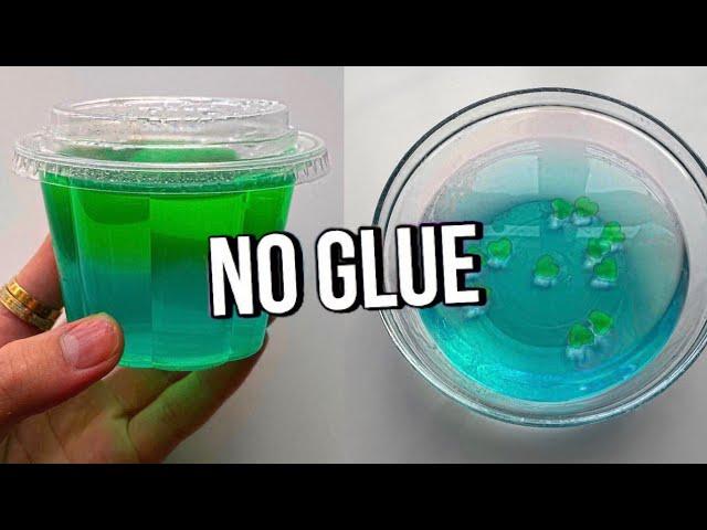 Testing VIRAL NO GLUE SLIMES! How to make DIY NO GLUE slimes, WATER SLIME & 1 ingredient slime