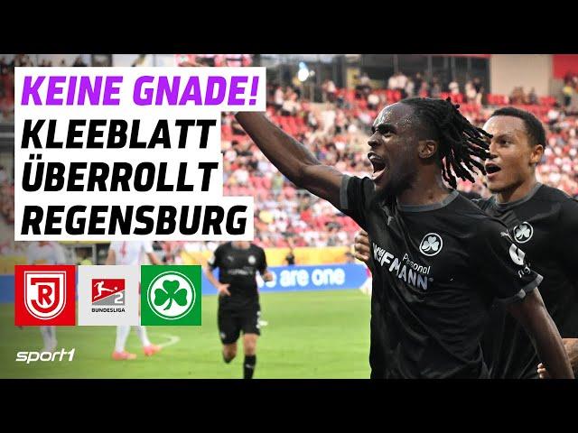 SSV Jahn Regensburg - SpVgg Greuther Fürth | 2. Bundesliga Tore und Highlights 4. Spieltag