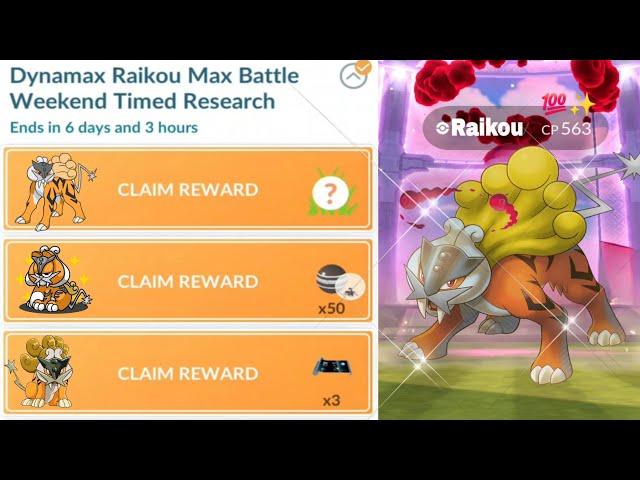 Speedrunning Dynamax Raikou Special Research in #pokemongo