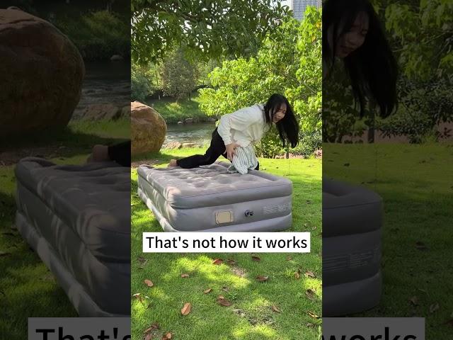 Automatic inflatable bed, one-button operation #airbed #automatic