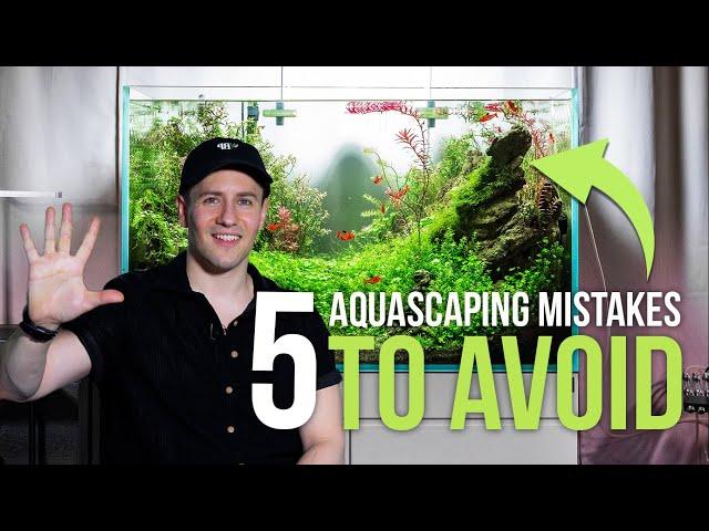 5 Beginner Aquascaping MISTAKES to Avoid!